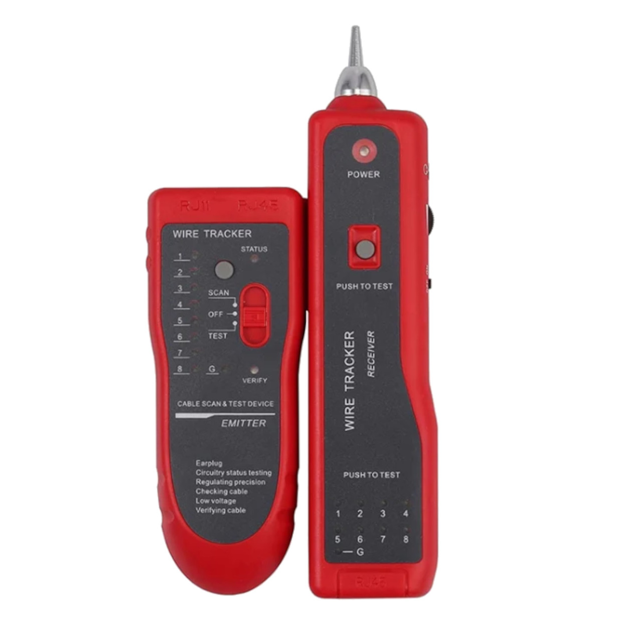 Cable Tester Rj45 Rj12 Cat5 Network Cable Tester Kit For RJ45/RJ11 ...