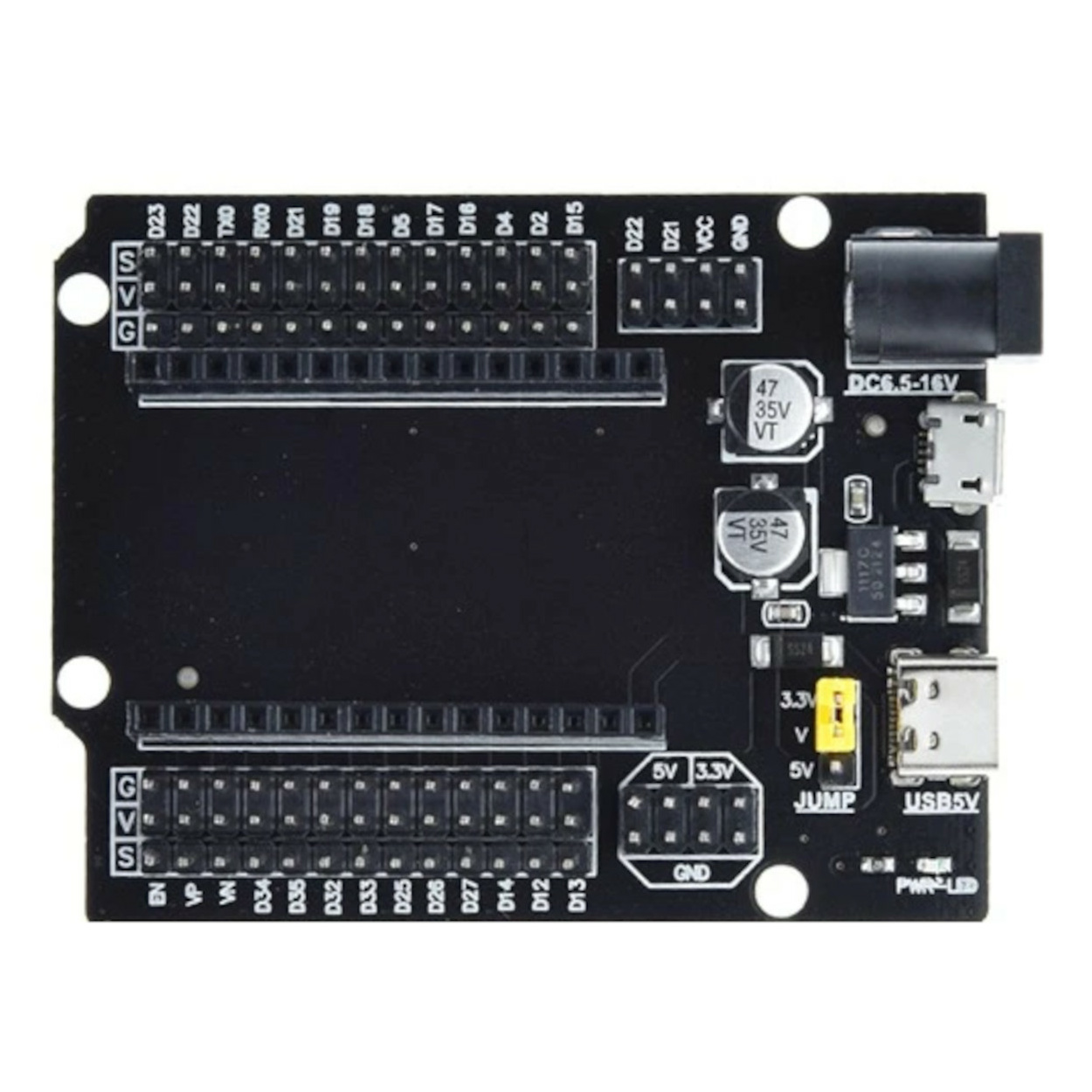 Probots ESP-32 WROOM DevKitC 30pin GPIO Expansion Board TYPE-C USB