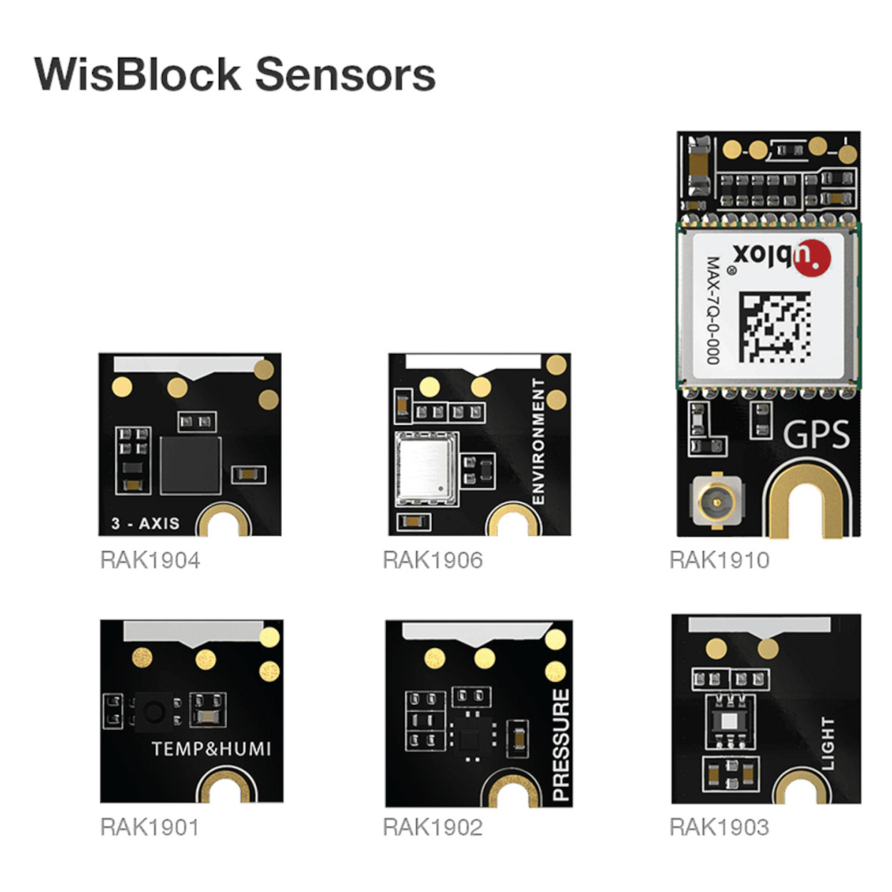RAK WisBlock Connecting Box RAK5005-O RAK4630 Sensor modules Helium  Development Kit