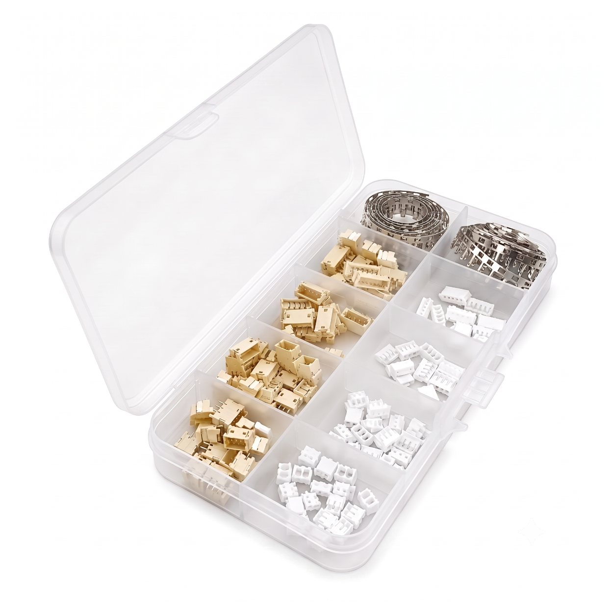  JST Connector  ZH1.5mm Assorted Kit - 2-5 Pin Male Female Housings 200PCS with Crimp Pins