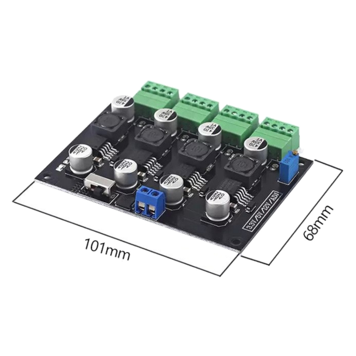 XY-UPA CNC USB Spannungsregler 5V Auf 3,3/9/12/24V – Desktop Netzteilmodul