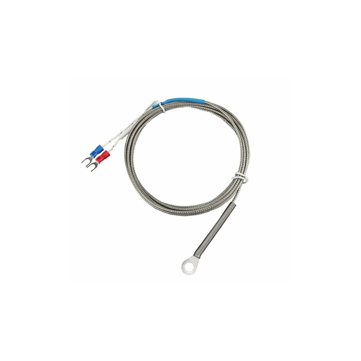 50 High Temperature RING Terminal Connector #12-10 Wire Gauge AWG #8 Stud  900°F - La Paz County Sheriff's Office 