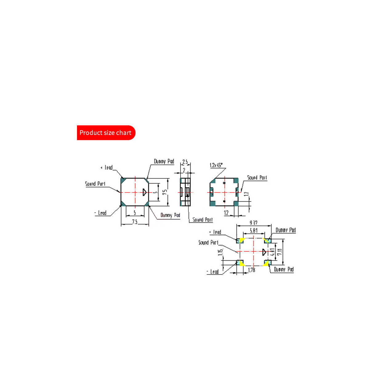 Probots SMD Buzzer Passive 7525 Buy Online Buy Online India