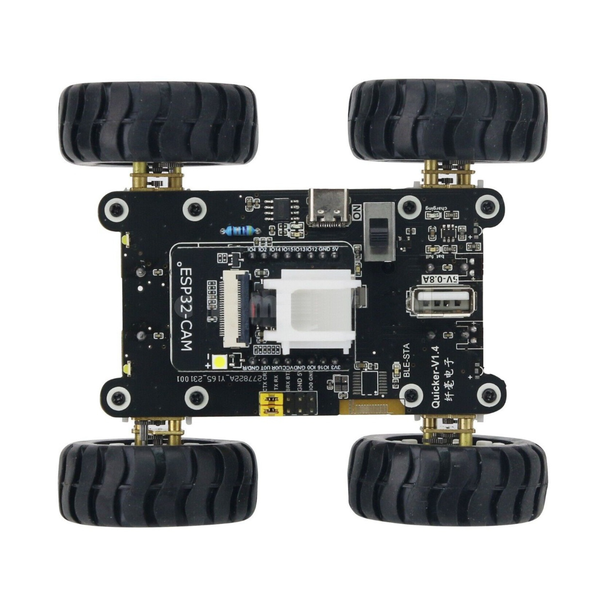 Probots RC Mini Wheel Drive Robot Car with Wifi ESP32 Cam DIY