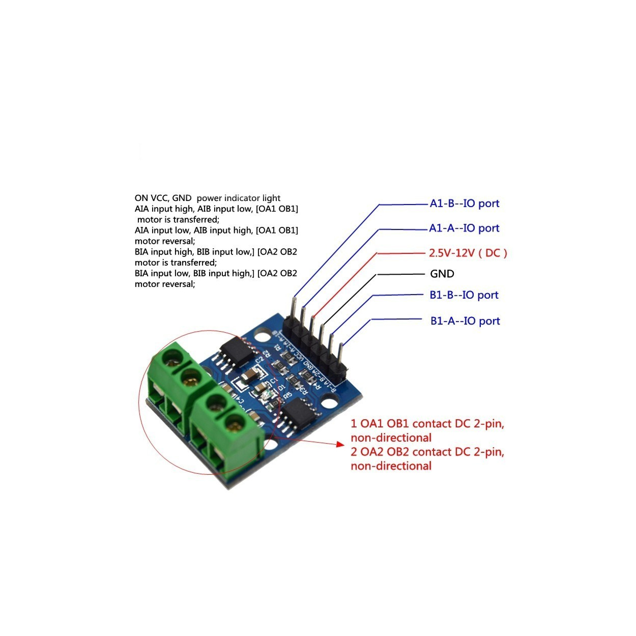 L9110S Dual Channel H-Bridge Motor Driver Module