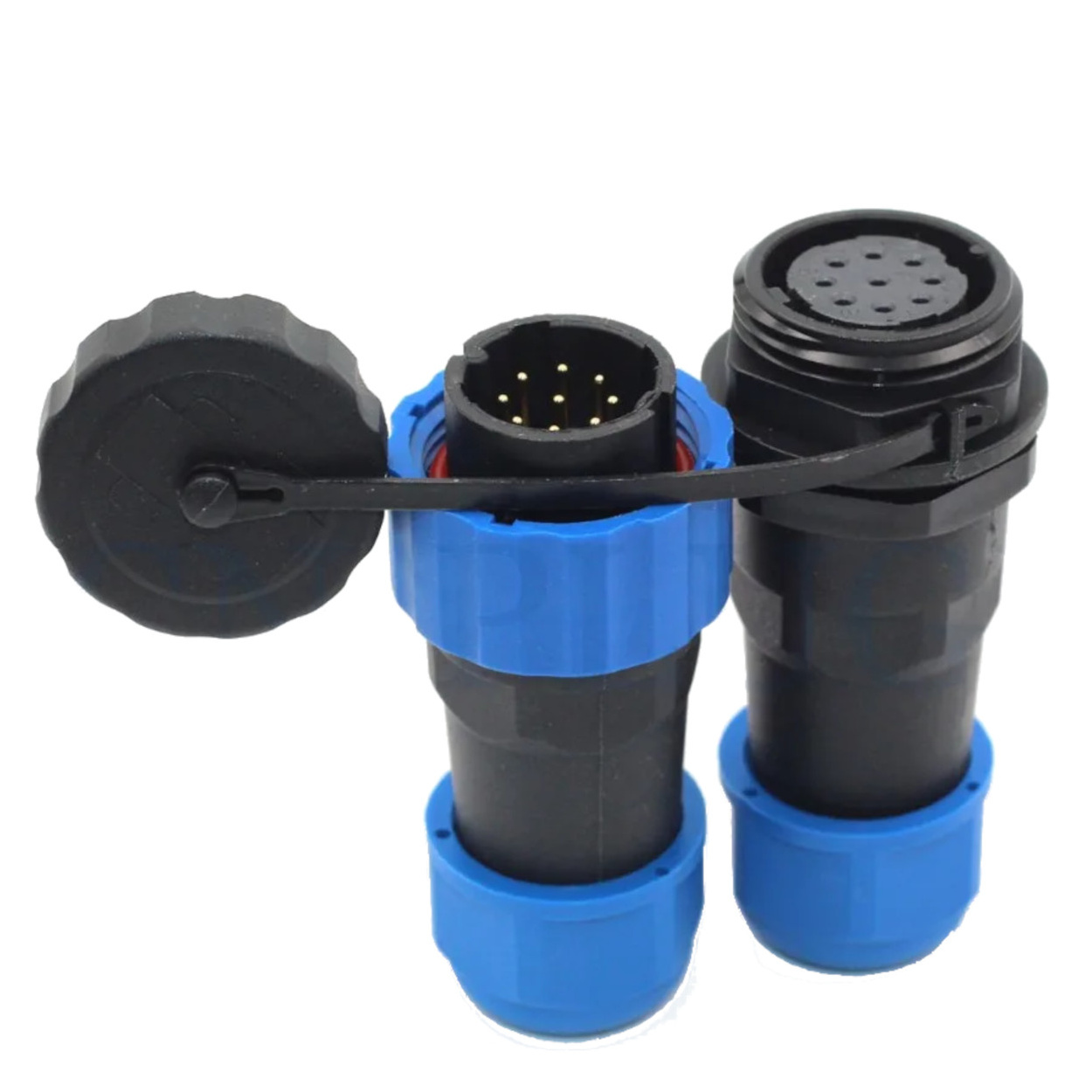 ZBLZGP HP20 Connecteur De Fil électrique étanche Pour Aviation - Prise Mâle Et Femelle Pour Camping-car - Connecteur De Lumière LED Solaire (12 Broches, Prise Mâle Prise Femelle