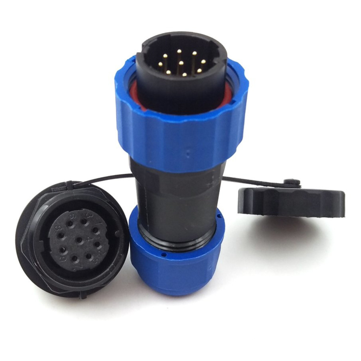 HangTon SD20 Female Male Connector 2 Pin Quick Disconnect Waterproof Right Angle - View #6