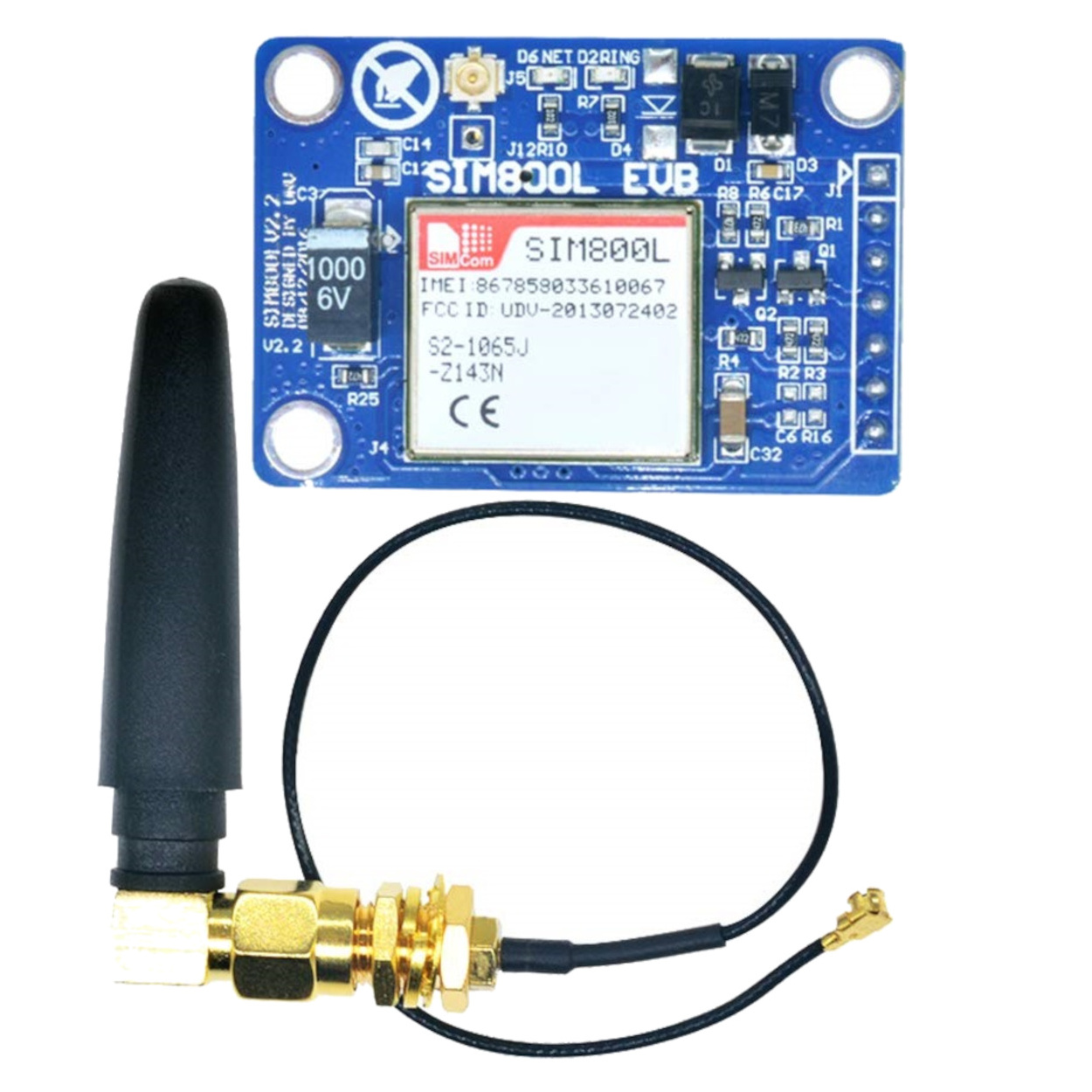 Probots SIM800L V2 Wireless GSM GPRS Module Quad-Band with Antenna