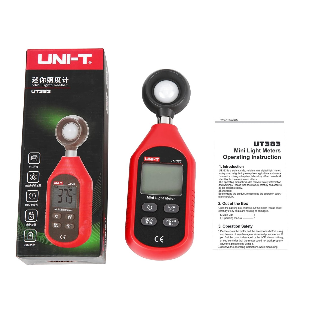 Lux Light Ut 383 Probots UNI-T UT383 Digital Mini Lux Light Meter