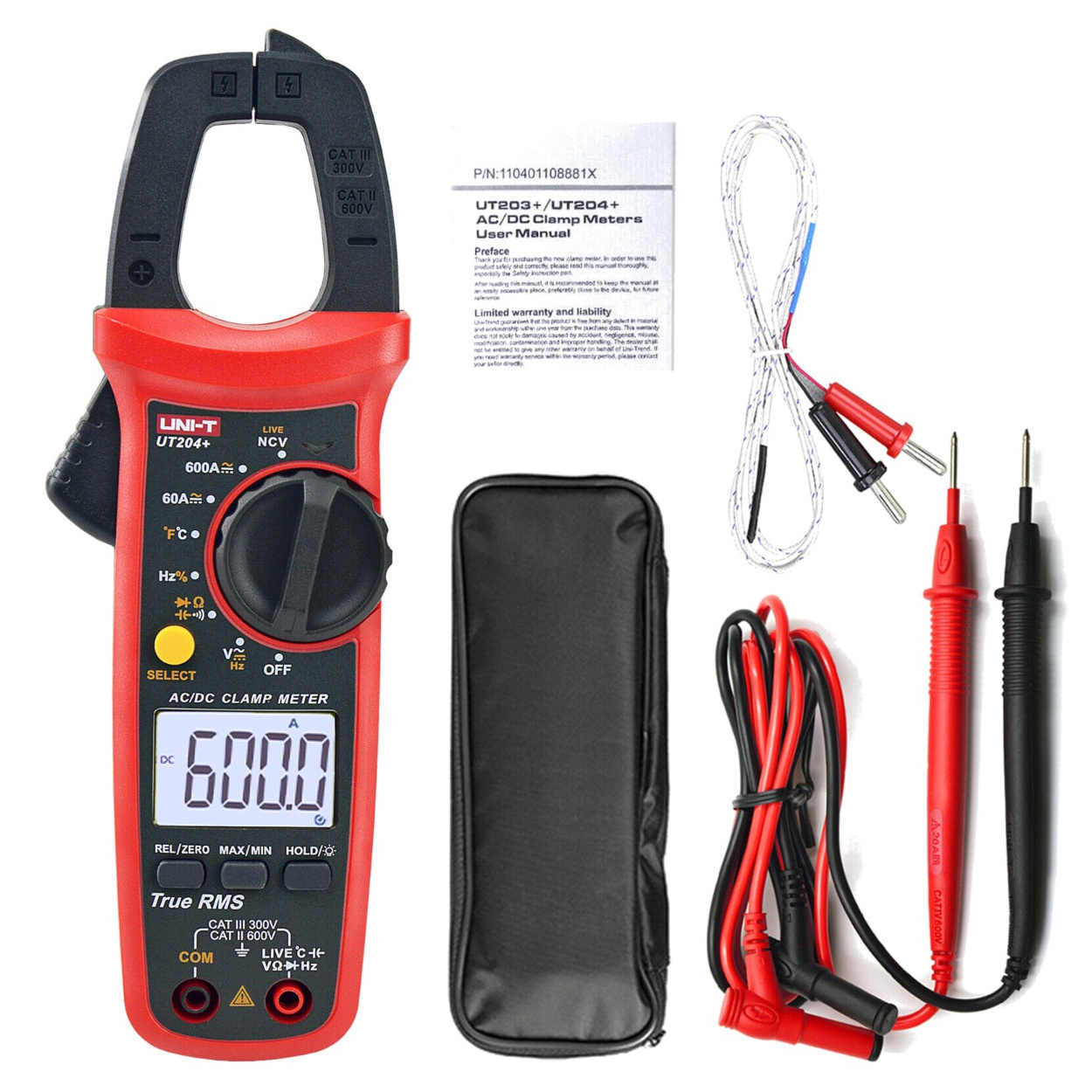 thumbnail image 2 of 10Pcs 3Meters K Type Mini-Connector Thermocouple Temperature Probe Sensor 50 350 C Sensing Line 2 of 12