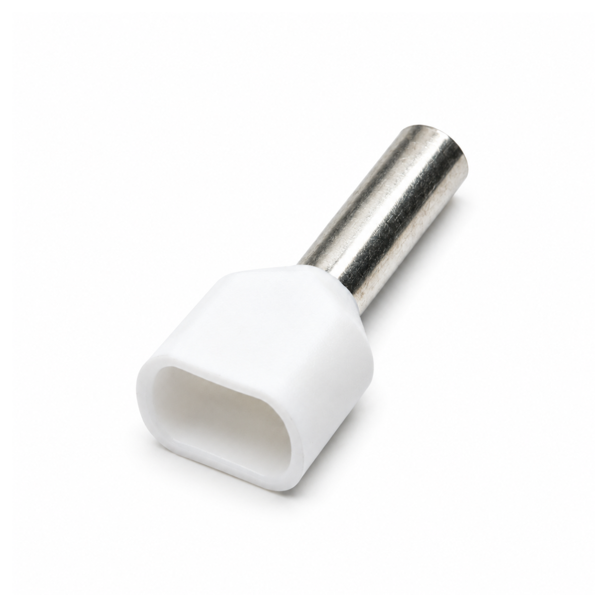 Twin Insulated Bootlace Wire Crimp Ferrule End Terminal Lug-white-1.5 sqmm
