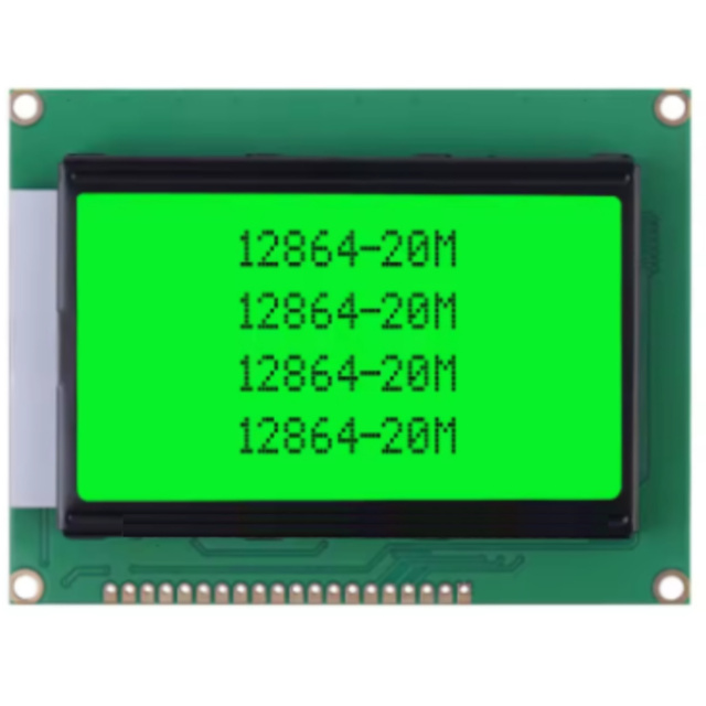 128 x 64 Dots Graphics Green LCD Display ST7920 SPI
