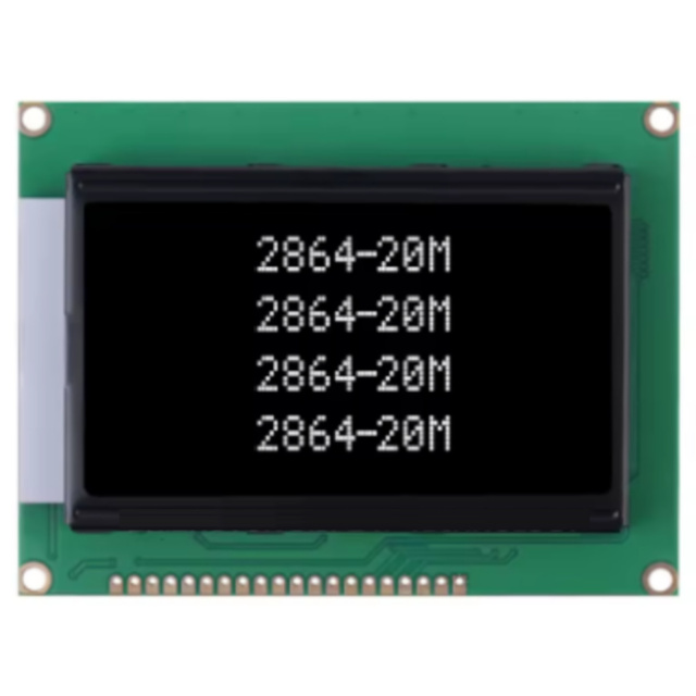 128 x 64 Dots Graphics Black LCD Display ST7920 SPI