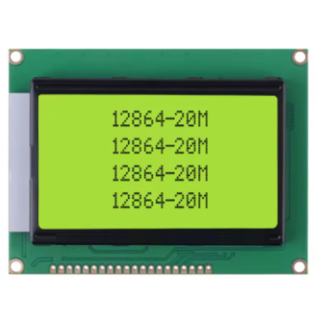 128 x 64 Dots Graphics Yellow Green LCD Display ST7920 SPI