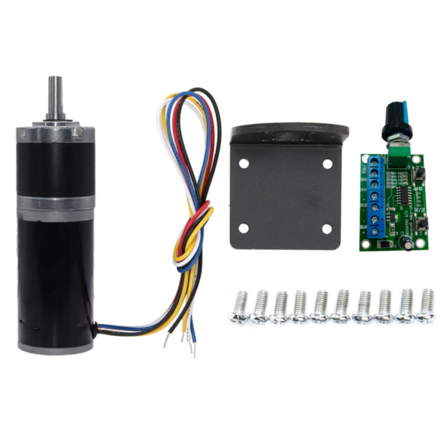 12V 1000RPM Planetary Gear Brushless DC Motor With Controller and Bracket