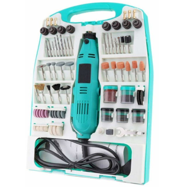 130W 220V Mini Variable Speed Electric Rotary Tool Kit With Flexible Shaft and 226 Grinding Set