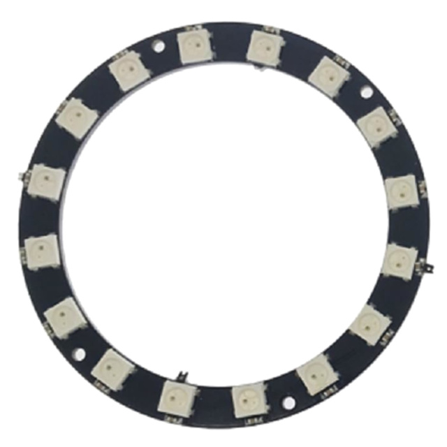 16-Bit WS2812 5050 RGB LED Built-in Full Colour Round Driving Lights Circular Development Board