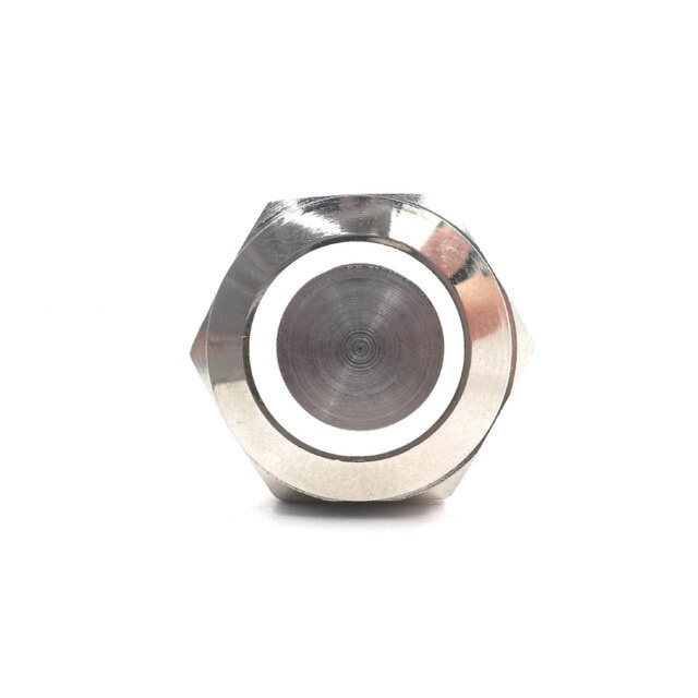 12mm ProMax PPS12006WRM Metal Push Button Switch Waterproof Momentary White 3V-6V