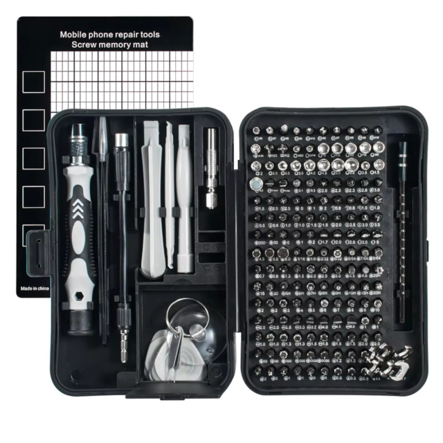 170 in 1 Professional Screw Driver Tool Kit with Magnetic Flexible Extension Rod