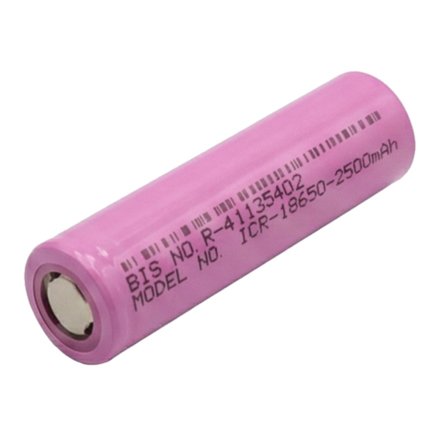 18650 Li Ion 2500 mAh Lithium Battery Cell Rechargable