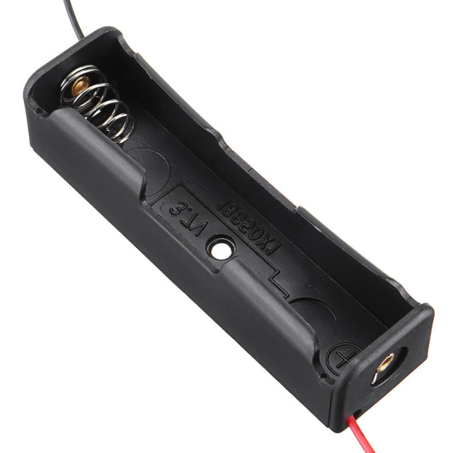 1 X 18650 Cell Lithium Ion Battery Holder Socket With Wire