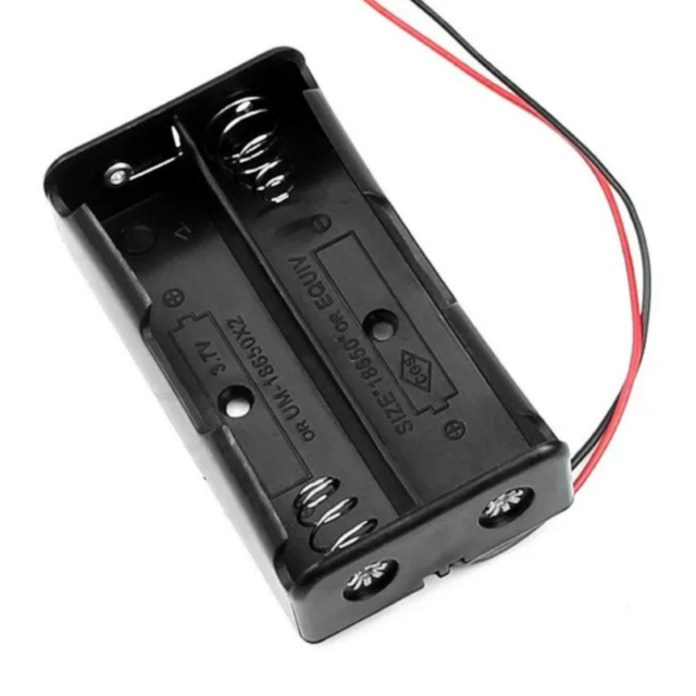 2 x Battery Holder for 18650 Lithium Ion Plastic