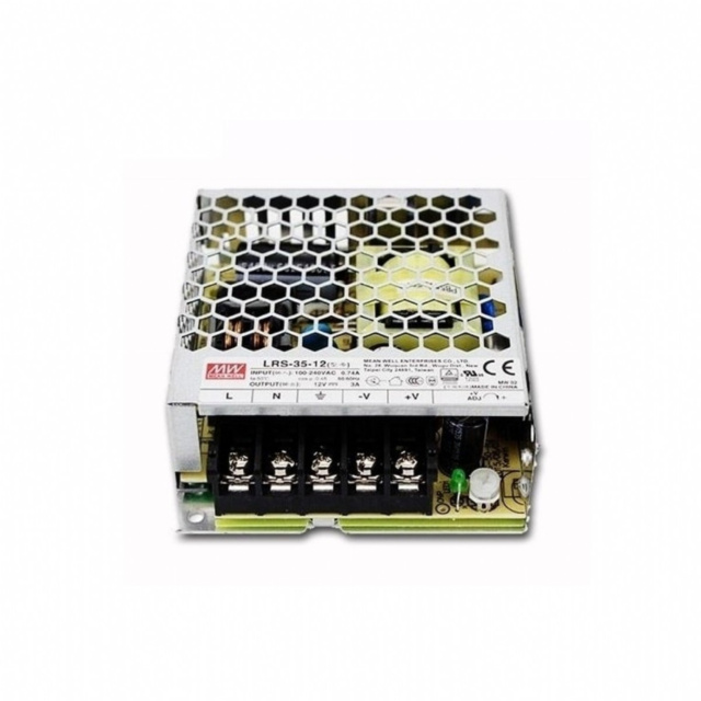  24V  3.2A SMPS Metal Power Supply Mean Well   76.8W LRS-75-24 