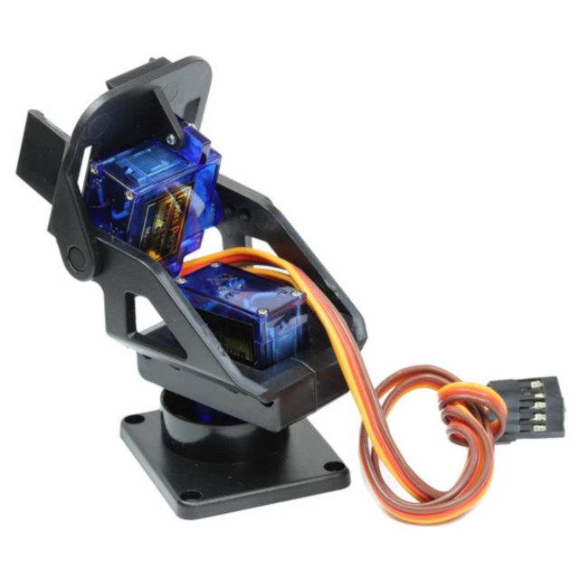 2-Axis Servo Pan-Tilt Assembly with 2x SG90 Micro Servos - FPV Camera Mount