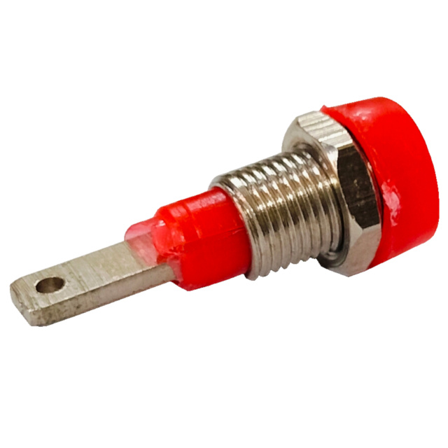 2 mm Female Jack Banana Socket Panel Mount Connector - RED