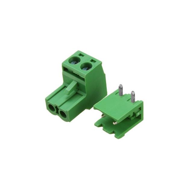 2Pin Pluggable Screw Terminal Block Connector - Right Angle-5.08 Pitch