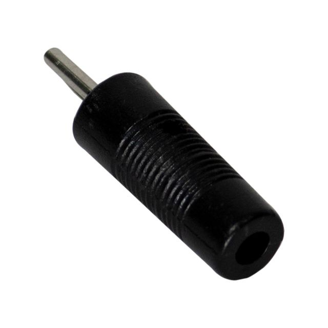 2mm Banana Plug Connector with Cross Hole - 10A - Black