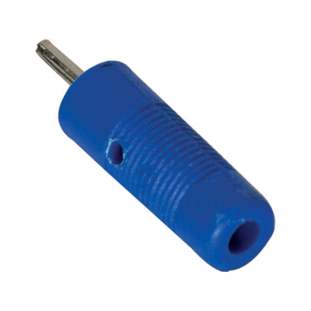 2mm Banana Plug Connector with Cross Hole - 10A - Blue