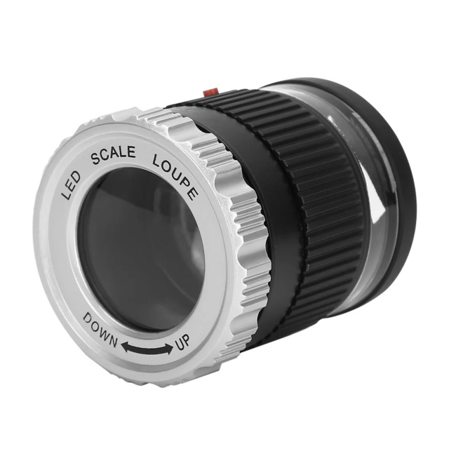 30X Magnifier Loupe LED Illuminated 