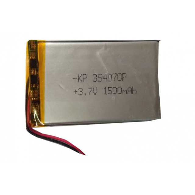 Lithium-ion Rechargeable Battery  3.7V 1500mAH  KP-354070
