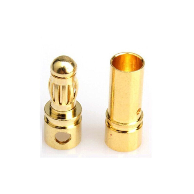 3.5mm Bullet Connectors Gold Plated for High Current