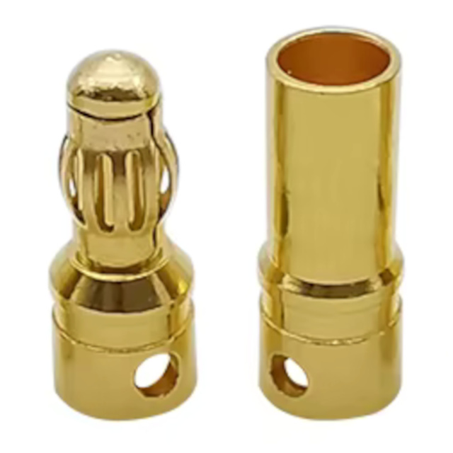 3.5mm Bullet Connectors Plug Male & Female for High Current Electronics Projects