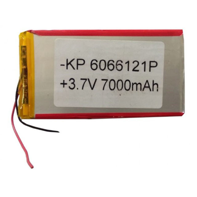 Lithium-ion Rechargeable Battery 3.7V 7000mAH KP-6066121