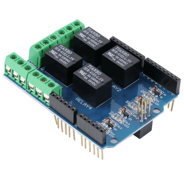 4 Channel Relay Shield Module for Arduino