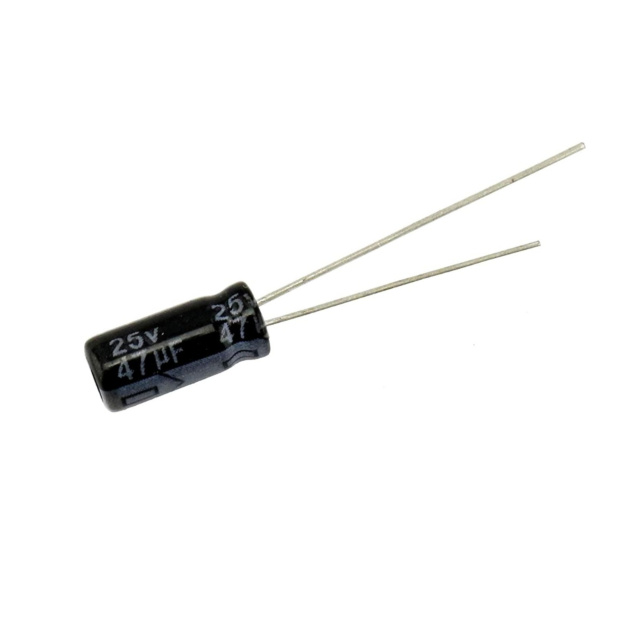 47uF / 25V Electrolytic Capacitor