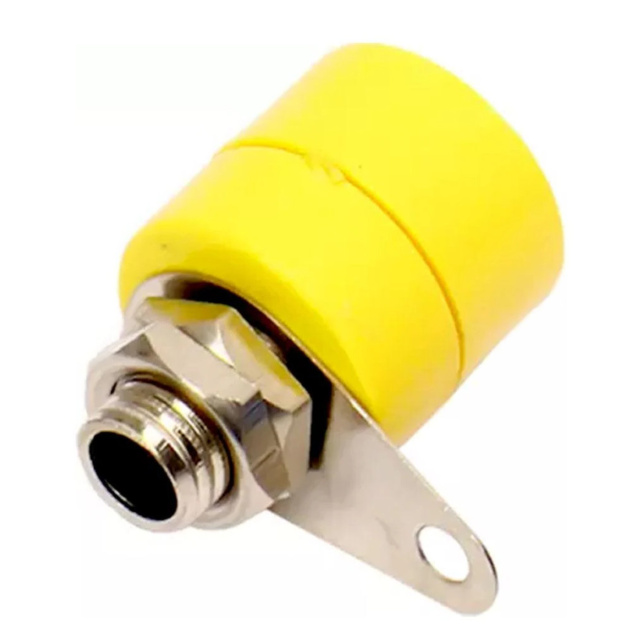 Banana Socket 4mm Jack for Banana Plug Terminal Connector - Yellow