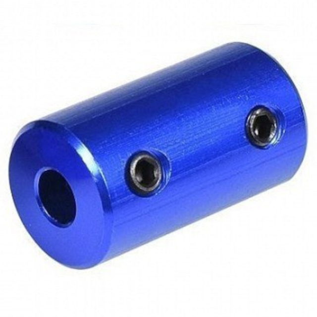 5 to 5mm Blue Aluminum Coupler for 3D Printer CNC Shaft Metal 