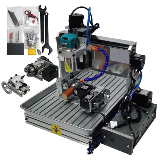 6040 5 Axis CNC With 1500W Spindle  Water Pump Metal Carving Milling Router Engraver DIY Unassembled Kit