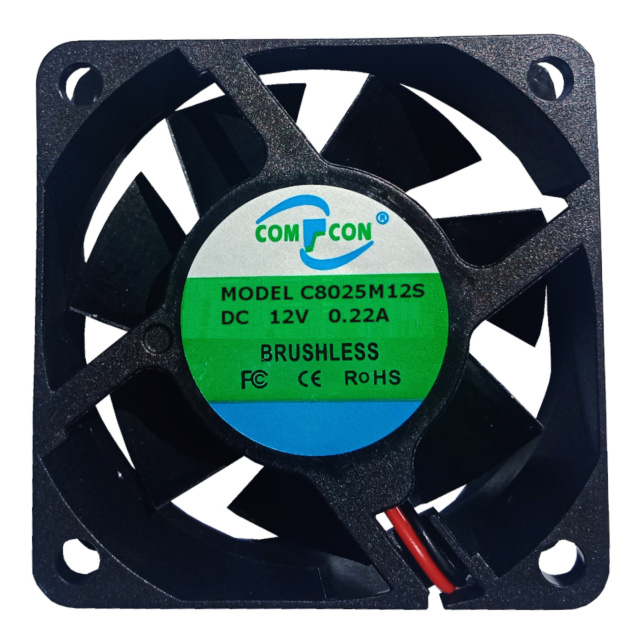 Axial Brushless Cooling Fan 8025 12V 