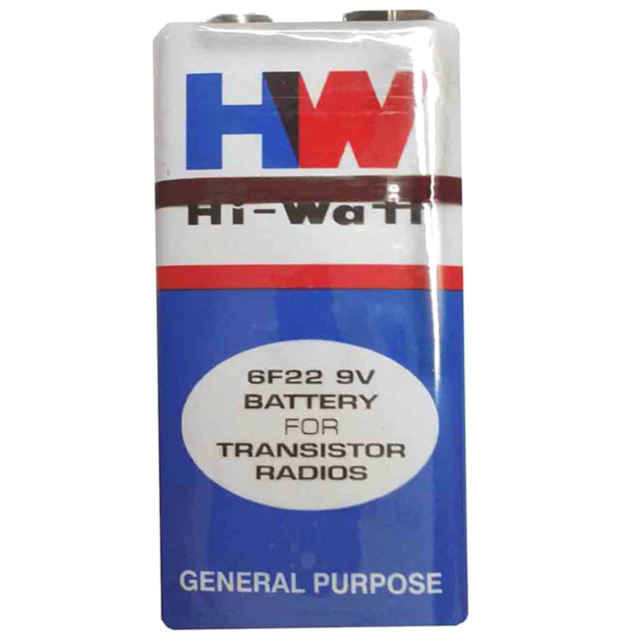 9V Hi-Watt Battery Original HW High-Quality for Hobby Electronics