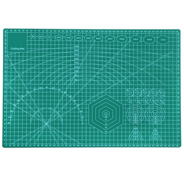 A3 Self-Healing Cutting Mat 3mm Non-Slip Grid Pad 450 mm x 300 mm
