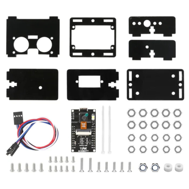 ACEBOTT QD002 ESP32 Cam Module Pack Smart Car Expansion DIY kit For QD001