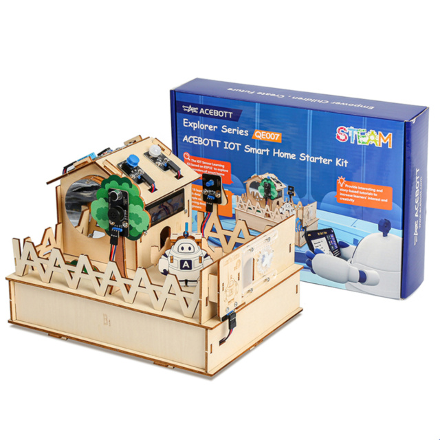 ACEBOTT Smart Home STEM Starter Educational DIY Kit ESP32 Wifi-IOT QE007