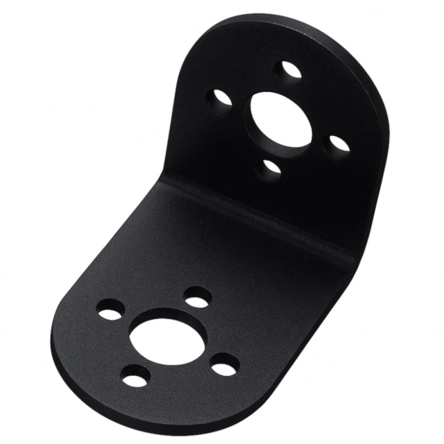 L-Shaped Servo Mounting Bracket - 90 Degree Metal Joint for Robotic Arms & Pan-Tilt
