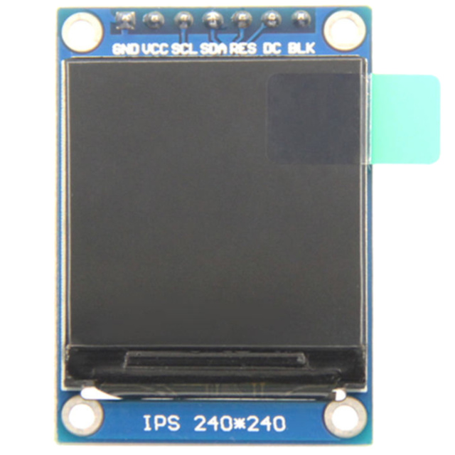 1.3" 240x240 IPS TFT LCD Display Module - Full RGB, ST7789, 7-Pin SPI