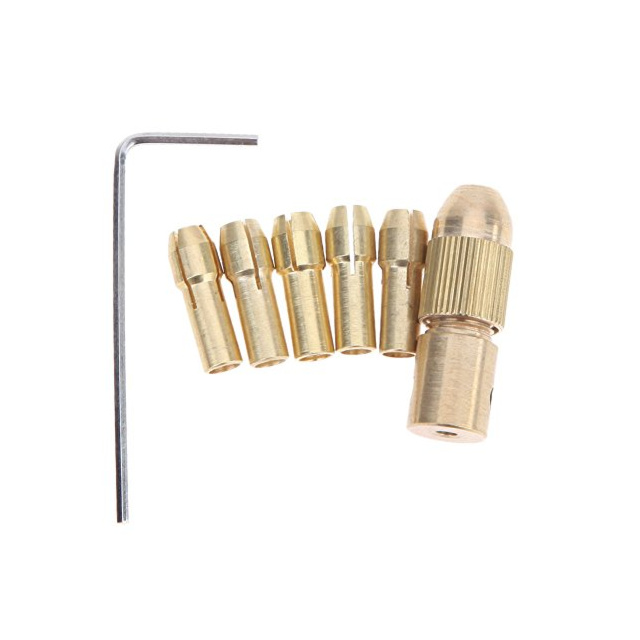 Brass Electric Drill Chucks and Drill Bits Set for DIY